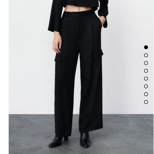 Zara Wide Leg Cargo Pants